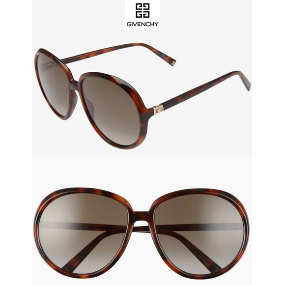 GIVENCHY GV7180/S 086HA TORTOISE HAVANA GRADIENT BROWN ROUND SUNGLASSES. 61mm - Picture 1 of 15